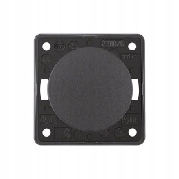 Berker single anthracite switch for a camper