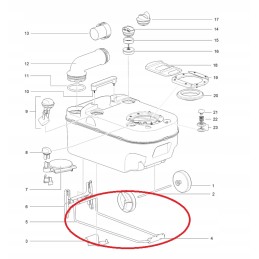 Thetford transport handle for toilet c220