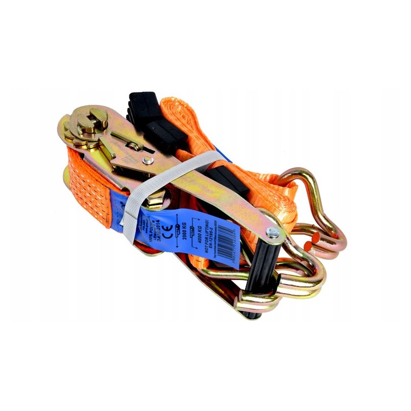 3 three-point transport belts for tow truck trailers