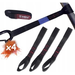 Transport straps securing a set of 4x 30cm motorcycles