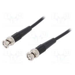 1 pcs x SCHu00dcTZINGER - KO 88-58 / 100 / SW - Test lead, BNC plug,both sides, Len: 1m, black, 1GHz