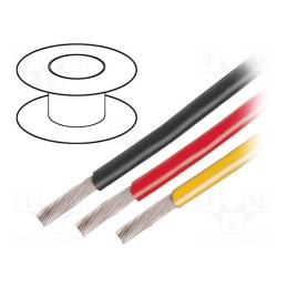 1 rol x ALPHA WIRE - 3050 GR005 - Wire, HookUp Wire, stranded, Cu, 24AWG, PVC, green, 300V, 30.5m