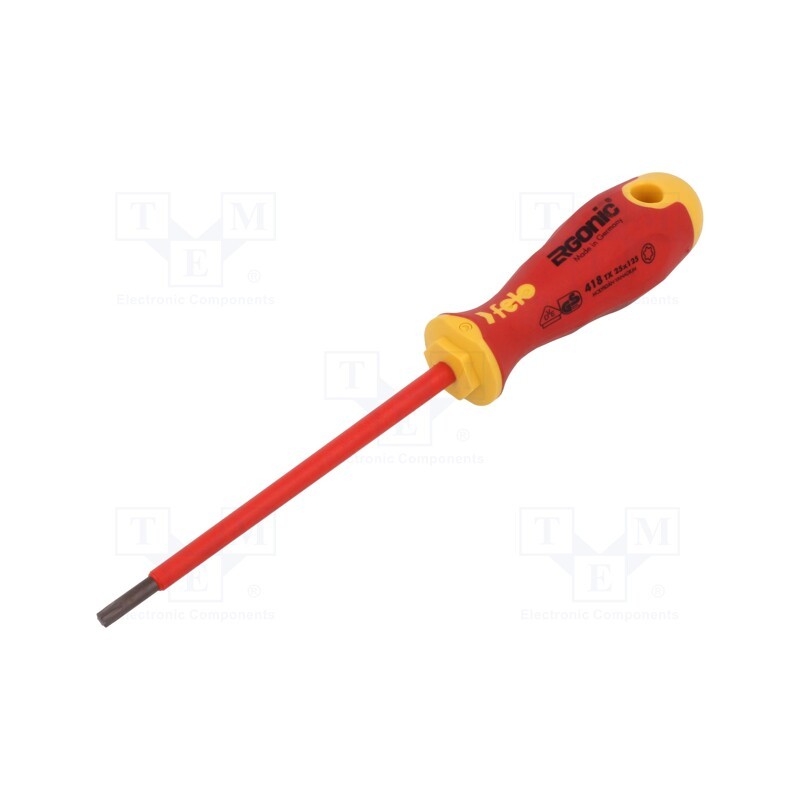 1 pcs x FELO - 418 253 90 - Screwdriver, insulated, Torx®, TX25, ERGONIC®