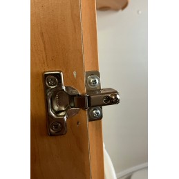 Spring hinge of furniture in a camper, a yacht, a boat