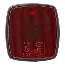 Front position lamp red 66x62mm pm