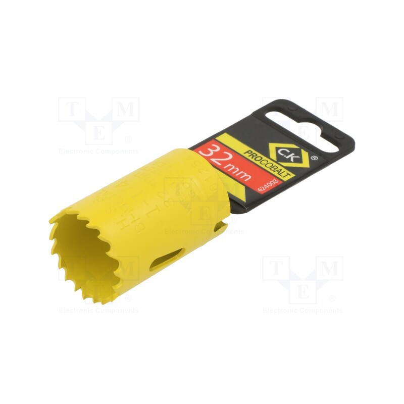 1 pcs x C.K - 424008 - Hole saw, 32mm, aluminium,wood,metal,brass,steel,cast iron, PRO