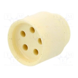 1 pcs x HUMMEL - 1.089.0902.19 - Insert for gland, 1.6mm, NPT3/8', elastomer, Holes no: 5, HSK-ME