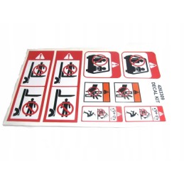 Warning stickers set of pictograms 2286273