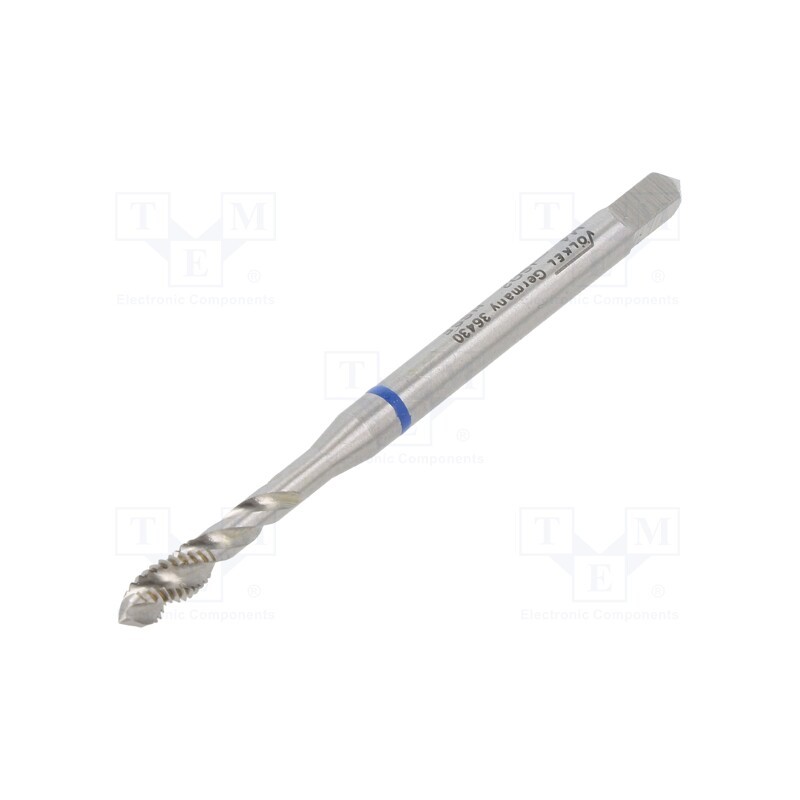 1 pcs x Vu00d6LKEL - 36430 - Tap, high speed steel cobalt HSS-E, M4, 0.7, 63mm, 3,4mm, ISO2/6H