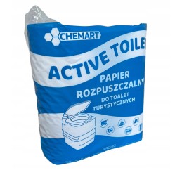 Dissolvable paper for eco tourist toilets