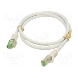 1 pcs x Goobay - 61093 - Patch cord, S/FTP, Cat 8.1, stranded, Cu, LSZH, black, 1m, 26AWG