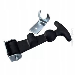 Long rubber lock with bonnet hook