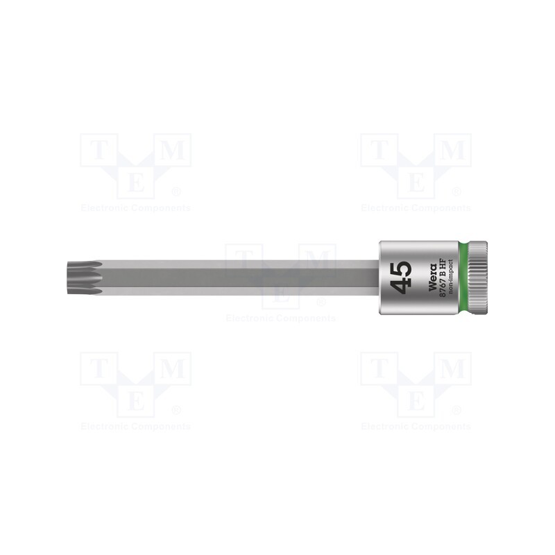 1 pcs x WERA - 5003071001 - Socket, socket spanner,Torx®, TX45, 3/8', 100mm, Zyklop