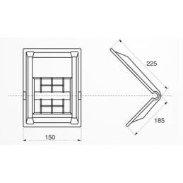 Protective corner for the transport belt, angle bracket, stabilo protector, max