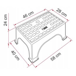 Entrance step Fiamma Magnum 200kg plastic