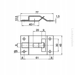 Stainless steel door catch lock holder