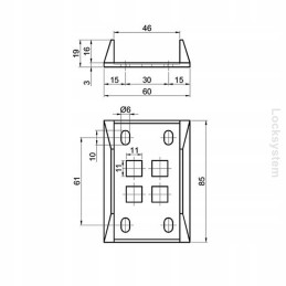 Stainless steel door catch lock holder
