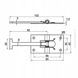 Stainless steel door catch lock holder