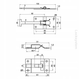 Stainless steel door catch lock holder