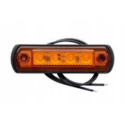 LED marker lamp on a rubber base, orange