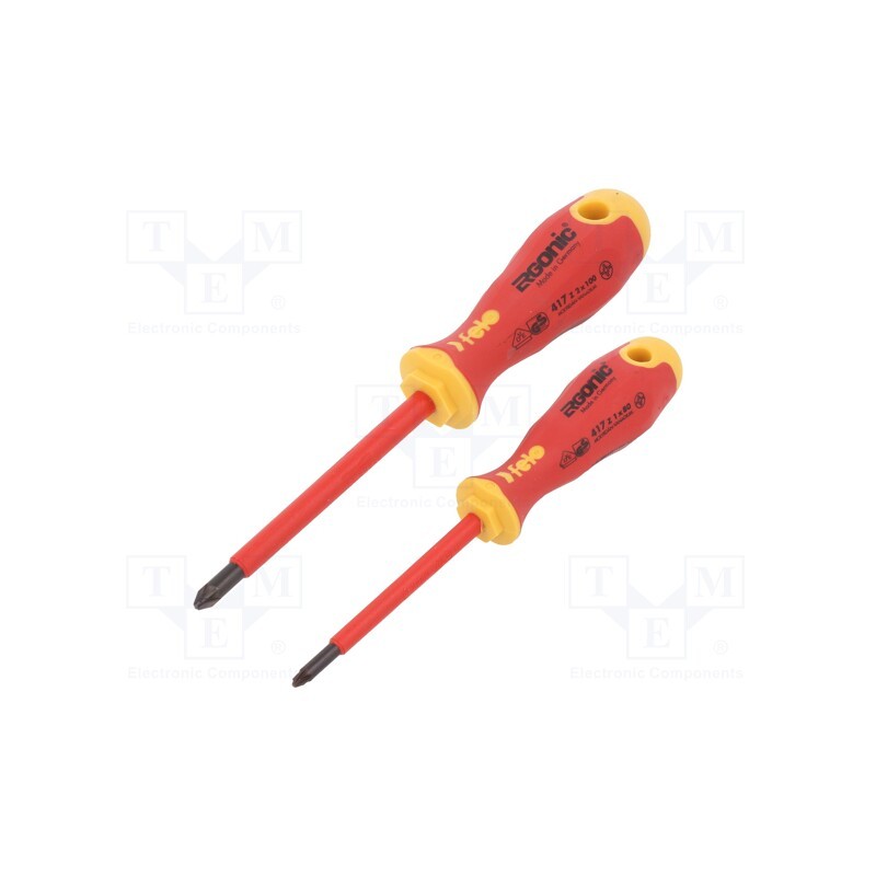 1 set x FELO - 41792191 - Kit: screwdrivers, insulated, 1kVAC, PlusMinus cross PZ-type