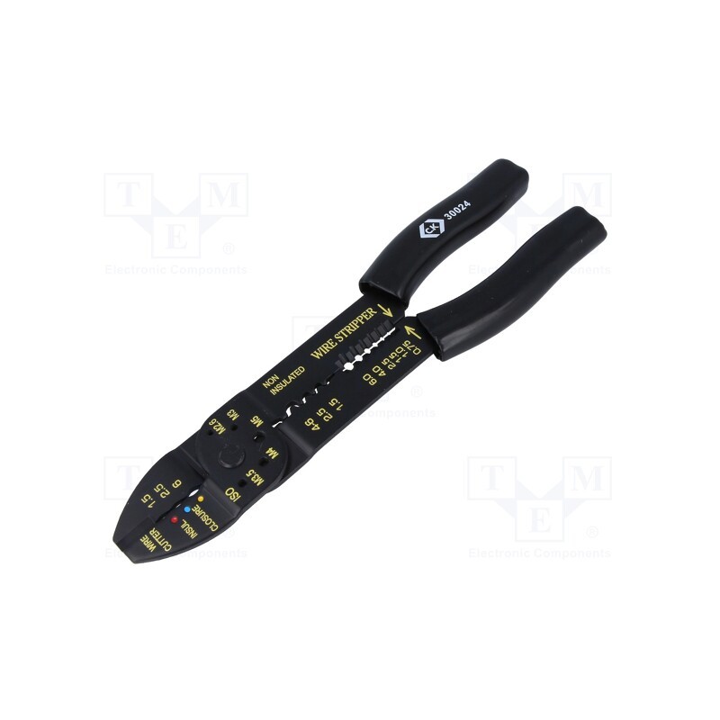 1 pcs x C.K - 430024 - Tool: multifunction wire stripper and crimp tool, Wire: round