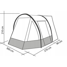 Strong tent for a camper, car, bus trailer
