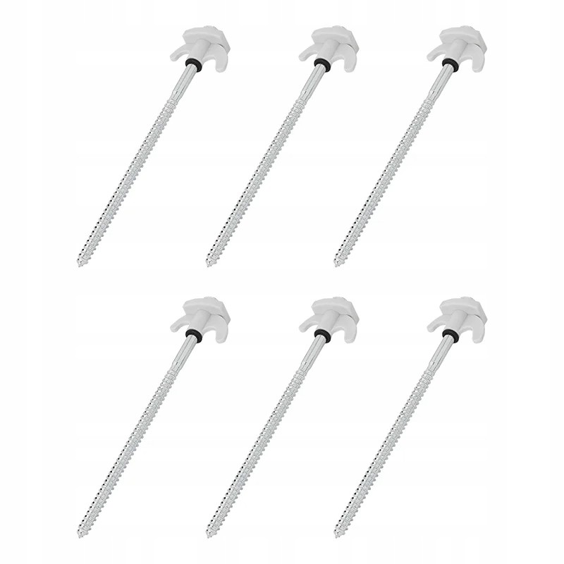 Tent peg pins, 20 cm, threaded