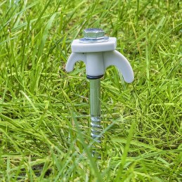 Tent peg pins, 20 cm, threaded