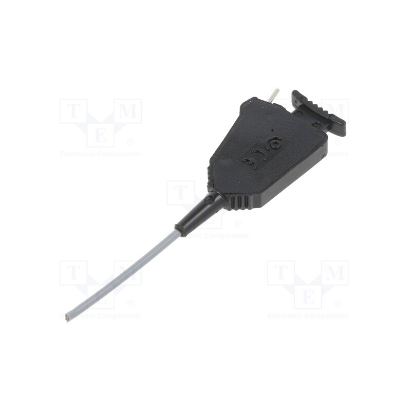 1 pcs x ELECTRO-PJP - 6606 - 080-0 - Clip-on probe, pincers type, 1A, 60VDC, black, 0.8mm, 30VAC