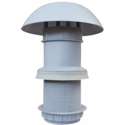 Chimney, roof ventilation, mushroom head, 60 mm