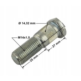 Rear wheel bolt stud hc hangcha 2 3 5t r series