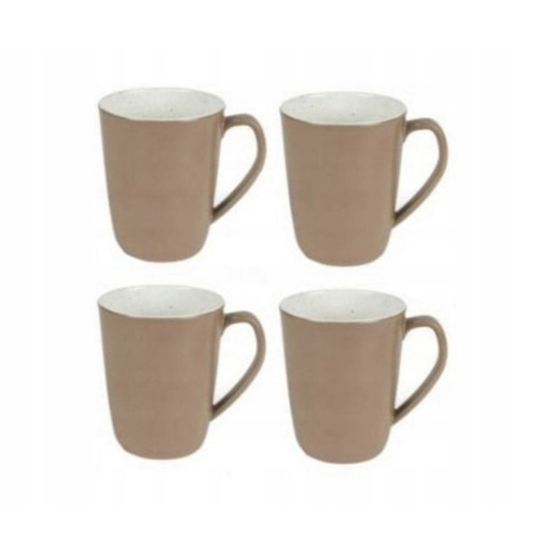 Kampa Farmhouse mugs, 4 pcs, brown, 100 melamine