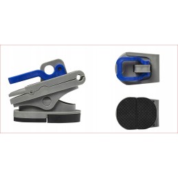Trailer tent vestibule attachment clips