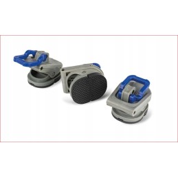 Trailer tent vestibule attachment clips