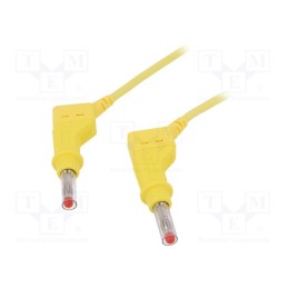 1 pcs x STu00c4UBLI - 66.9408-05024 - Test lead, 32A, banana plug 4mm,both sides, Urated: 600V, yellow