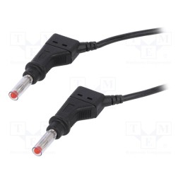 1 pcs x STu00c4UBLI - 66.9408-05021 - Test lead, 32A, banana plug 4mm,both sides, Urated: 600V, black