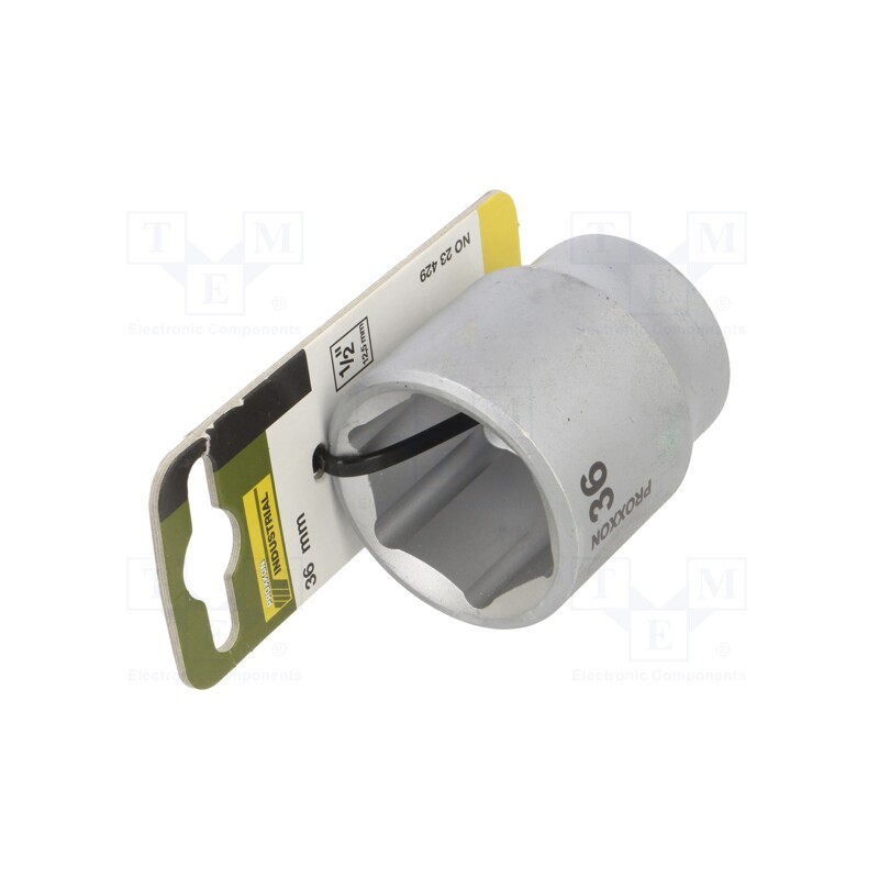 1 pcs x PROXXON - 23429 - Socket, 6-angles,socket spanner, HEX 36mm, 1/2'