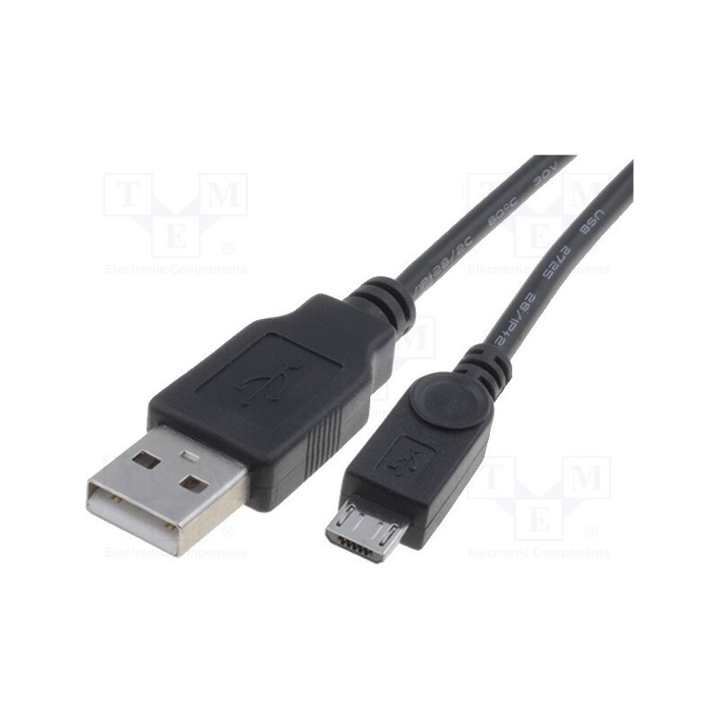 1 pcs x Goobay - 46800 - Cable, USB 2.0, USB A plug,USB B micro plug, 1m, black