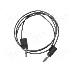 1 pcs x MUELLER ELECTRIC - BU-2020-A-24-0 - Test lead, 5A, banana plug 4mm,both sides, Urated: 300V, black
