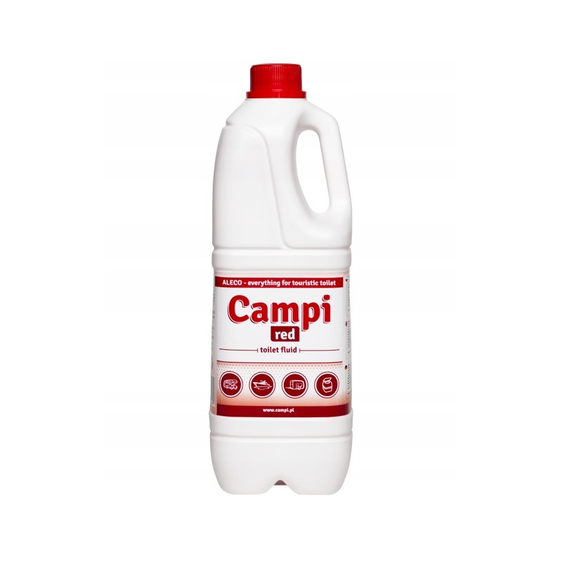 Campi red tourist toilet fluid 2l camper