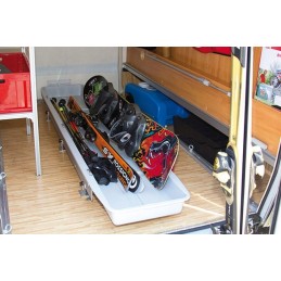Garage slide Fiamma ski rack for camper