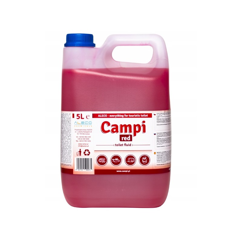 Campi red tourist toilet fluid 5l camper