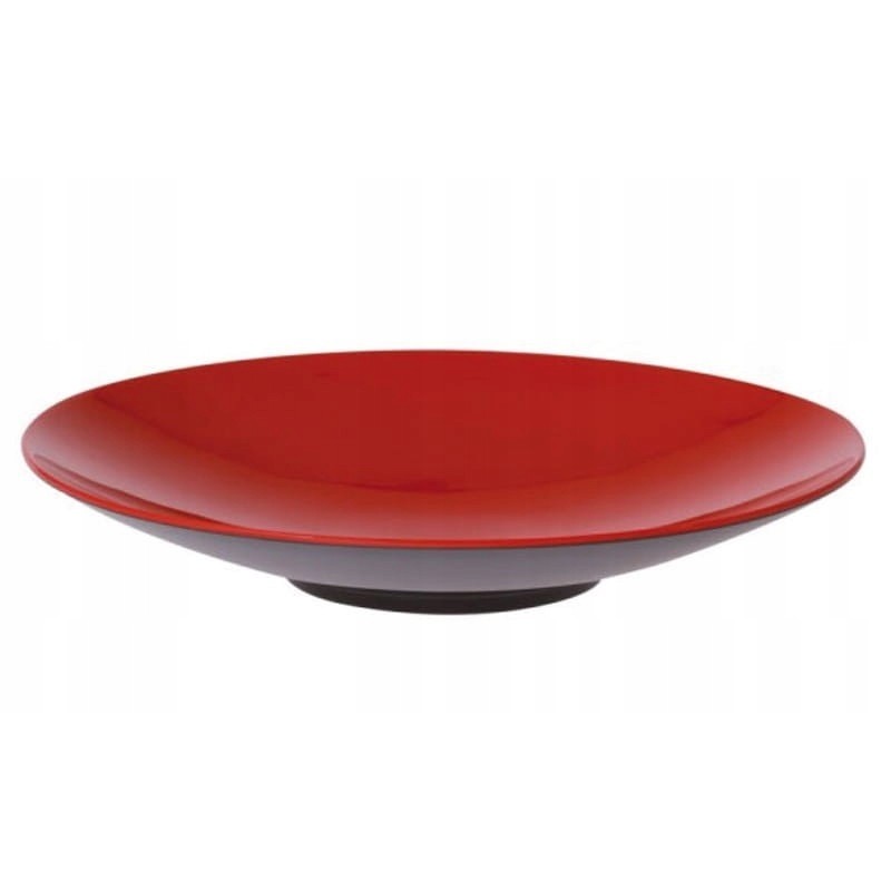 Plate 23cm Gimex melamine gray line red