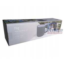 Kampa fog mugs, 4 pcs, dark gray non slip