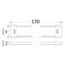 Lamp with a switch 18 SMD LED camper interior