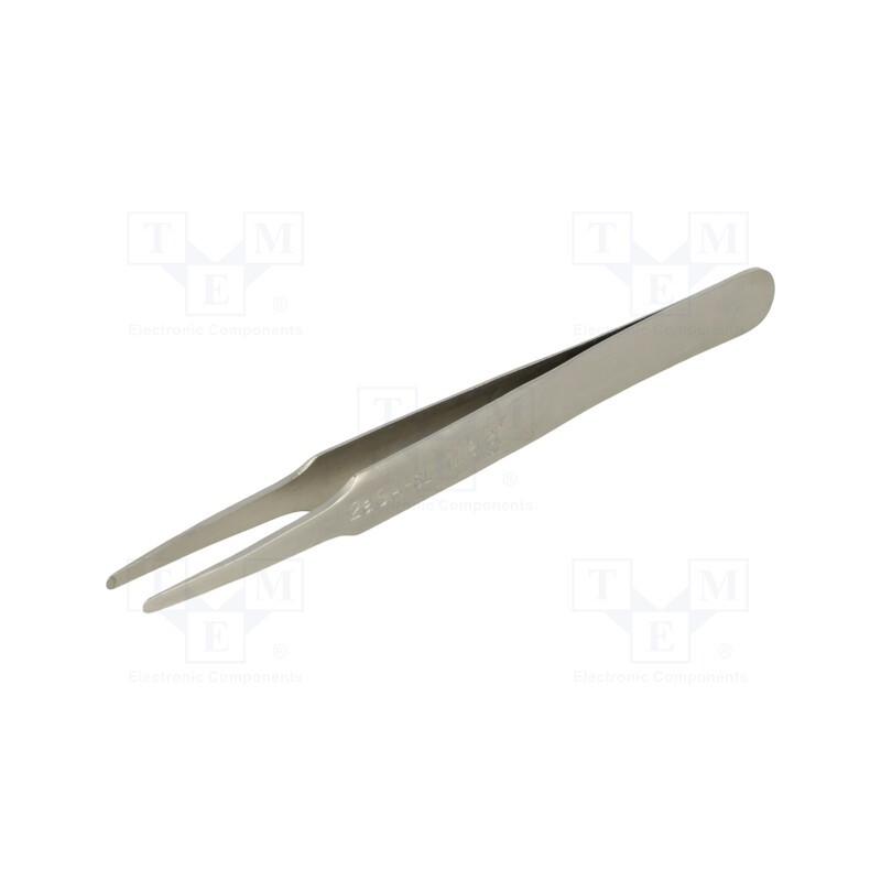 1 pcs x WELLER - 2ASASL - Tweezers, 123mm, for precision works, Blades: narrowed