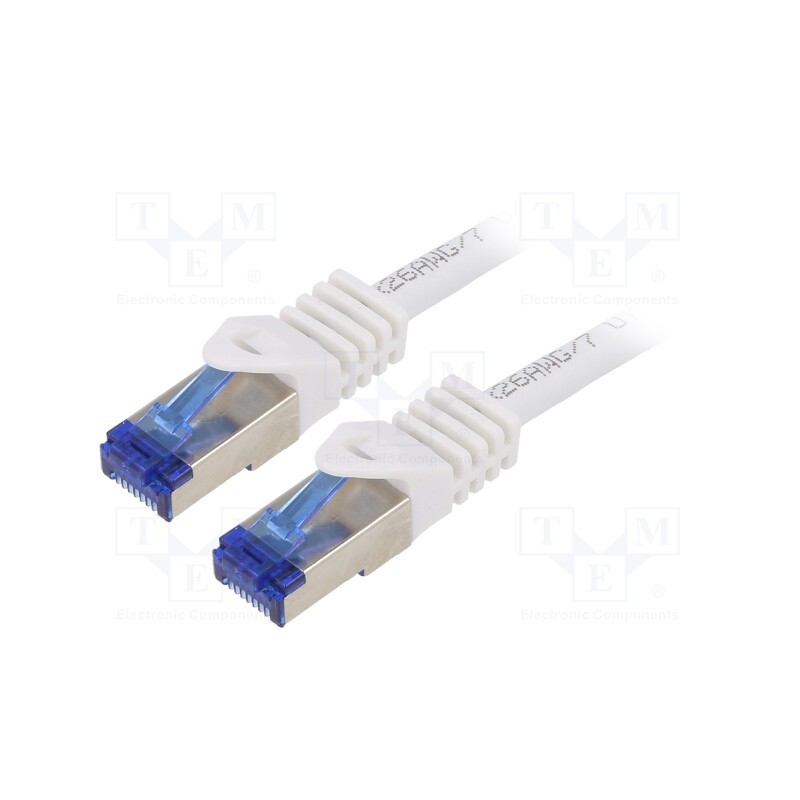 1 pcs x LOGILINK - C6A051S - Patch cord, S/FTP, 6a, stranded, Cu, LSZH, white, 2m, 26AWG, -20÷75°C