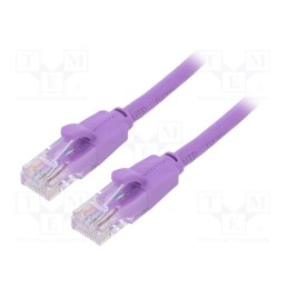 1 pcs x VENTION - IBEVF - Patch cord, U/UTP, 6, CCA, PVC, violet, 1m, RJ45 plug,both sides