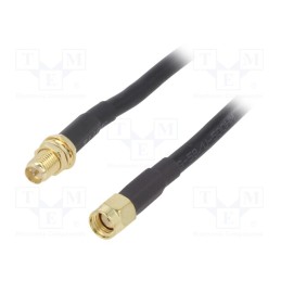 1 pcs x ONTECK - SMA-M/F-OTK5 - Cable, 50Ω, 5m, RP-SMA male,RP-SMA female, black, straight